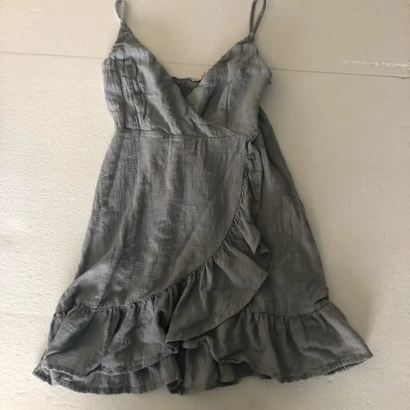 PacSun Lottie Moss light blue ruffle mini dress - Picture 6 of 14